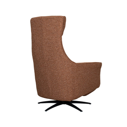 LABEL51 - Elektrische Fauteuil Lund 74x83x112 cm - Coral Royal Boucle | Zwart Metaal
