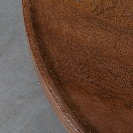 LABEL51 - Bijzettafel Elly 42x42x46 cm - Nature Smooth Mangohout