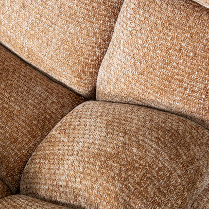 LABEL51 - Draaifauteuil Huxley 76x86x92 cm - Cognac Elite | Zwart Metaal