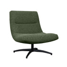 LABEL51 - Draaifauteuil Calix 77x93x88 cm - Forest Royal Boucle | Zwart Metaal