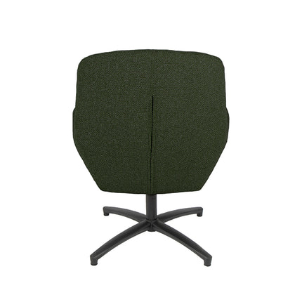LABEL51 - Draaifauteuil Chill Zone 68x73x90 cm - Forest Royal Boucle | Zwart Metaal