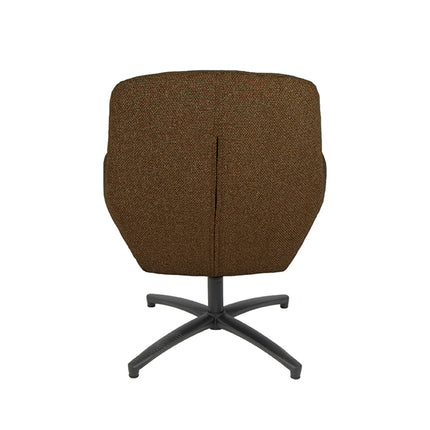 LABEL51 - Draaifauteuil Chill Zone 68x73x90 cm - Coral Royal Boucle | Zwart Metaal
