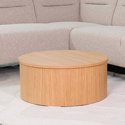 LABEL51 - Salontafel Oliva 70x70x30 cm - Naturel Eiken
