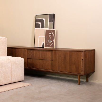 LABEL51 - Tv-Meubel Jule 200x40x60 cm - Walnoot Eiken