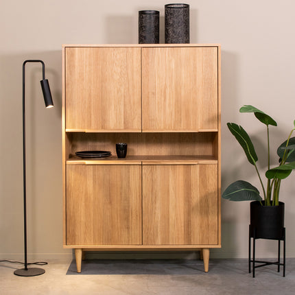 LABEL51 - Hoge Kast Jule 110x49x158 cm - Naturel Eiken