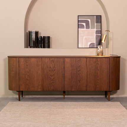 LABEL51 - Dressoir Oliva 220x47x85 cm - Walnoot Eiken