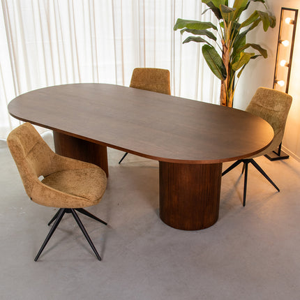 LABEL51 - Eettafel Oliva 240x120x75 cm - Walnoot Eiken