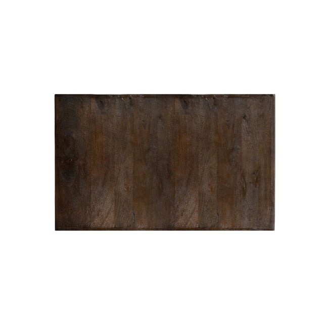 LABEL51 - Restaurant-/Bartafelblad Rechthoek Straight Edge 120x70 cm - Espresso Gezandstraald Mangohout