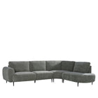 LABEL51 - Hoekbank Milano Rechts 300x232x72 cm - Stone Elite | Zwart Metaal