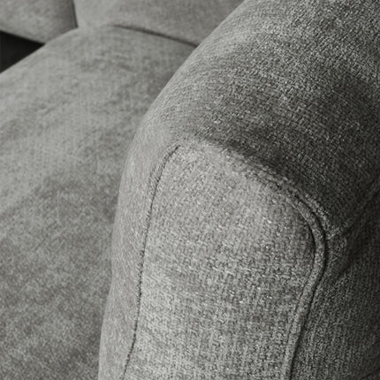 LABEL51 - Hoekbank Milano Rechts 300x232x72 cm - Stone Elite | Zwart Metaal