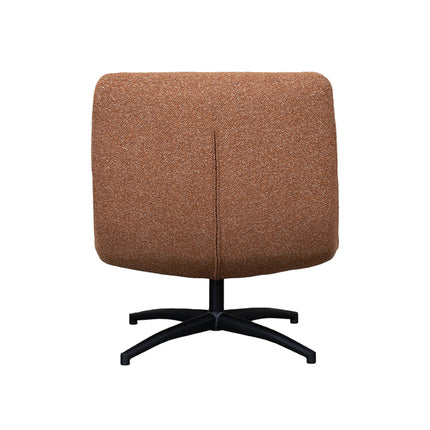 LABEL51 - Draaifauteuil Calix 77x93x88 cm - Coral Royal Boucle | Zwart Metaal