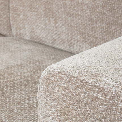 LABEL51 - Bank Eden 3-Zits 207x87x78 cm - Naturel Elite | Zwart Metaal