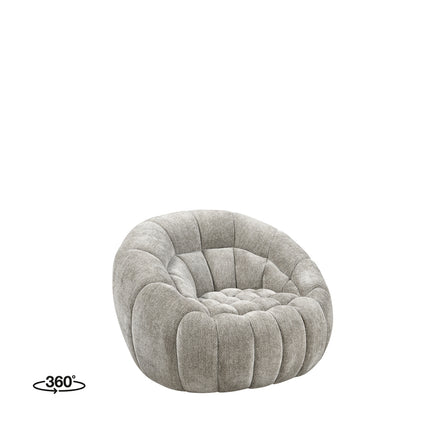 LABEL51 - Draaifauteuil Cloud 115x104x80 cm - Stone Elite