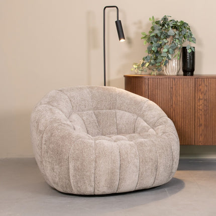 LABEL51 - Draaifauteuil Cloud 115x104x80 cm - Stone Elite