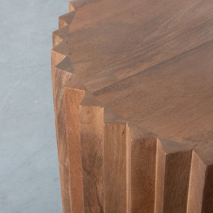 LABEL51 - Salontafel Novan 50x50x40 cm - Nature Smooth Mangohout