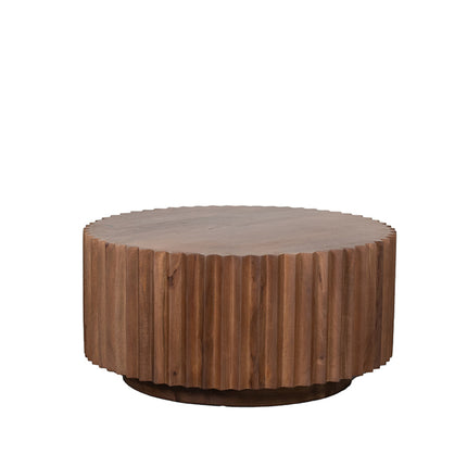LABEL51 - Salontafel Novan 70x70x34 cm - Nature Smooth Mangohout