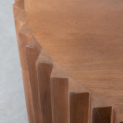 LABEL51 - Salontafel Novan 70x70x34 cm - Nature Smooth Mangohout