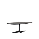 LABEL51 - Eettafel Rosie 180x100x76 cm - Zwart Mangohout | Zwart Metaal