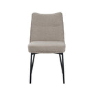 LABEL51 - Eetkamerstoel Lennon 50x65x89 cm - Naturel Royal Boucle | Zwart Metaal