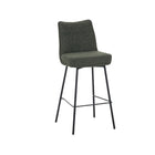 LABEL51 - Barkruk Lennon 46x55x107 cm - Forest Royal Boucle | Zwart Metaal