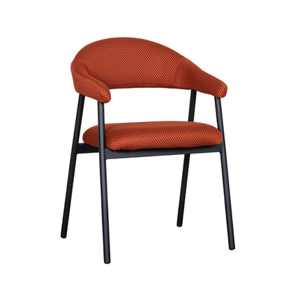 LABEL51 - Eetkamerstoel Amaze 54x54x80 cm - Rust Breathe | Zwart Metaal