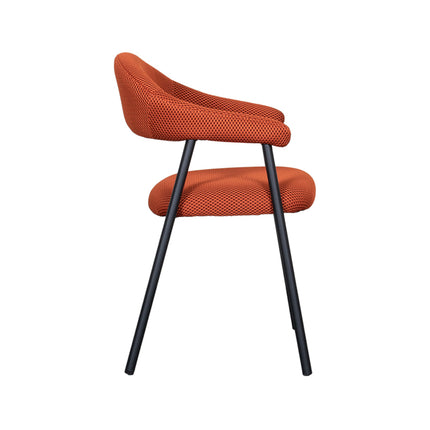 LABEL51 - Eetkamerstoel Amaze 54x54x80 cm - Rust Breathe | Zwart Metaal