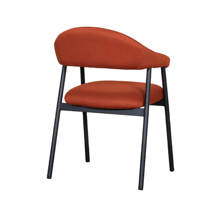 LABEL51 - Eetkamerstoel Amaze 54x54x80 cm - Rust Breathe | Zwart Metaal
