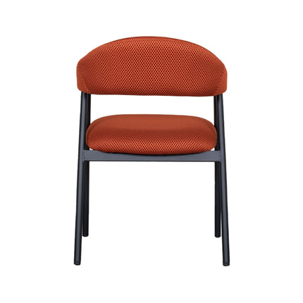LABEL51 - Eetkamerstoel Amaze 54x54x80 cm - Rust Breathe | Zwart Metaal