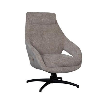 LABEL51 - Draaifauteuil Maxwell 75x84x108 cm - Clay Elite | Zwart Metaal