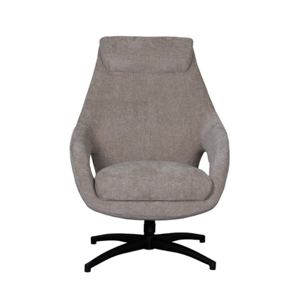 LABEL51 - Draaifauteuil Maxwell 75x84x108 cm - Clay Elite | Zwart Metaal
