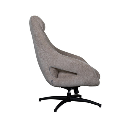 LABEL51 - Draaifauteuil Maxwell 75x84x108 cm - Clay Elite | Zwart Metaal