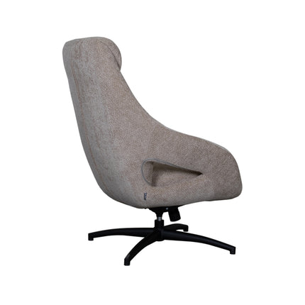 LABEL51 - Draaifauteuil Maxwell 75x84x108 cm - Clay Elite | Zwart Metaal