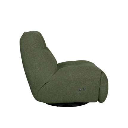 LABEL51 - Elektrische Fauteuil Relax and Recharge 90x110x95 cm - Forest Royal Boucle | Zwart Metaal