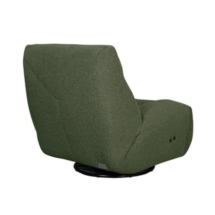 LABEL51 - Elektrische Fauteuil Relax and Recharge 90x110x95 cm - Forest Royal Boucle | Zwart Metaal