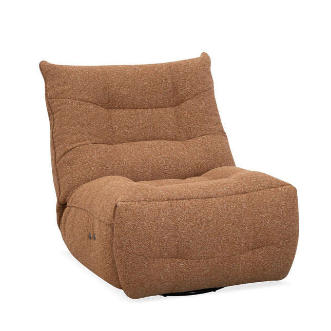 LABEL51 - Elektrische Fauteuil Relax and Recharge 90x110x95 cm - Coral Royal Boucle | Zwart Metaal