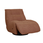 LABEL51 - Elektrische Fauteuil Relax and Recharge 90x110x95 cm - Coral Royal Boucle | Zwart Metaal