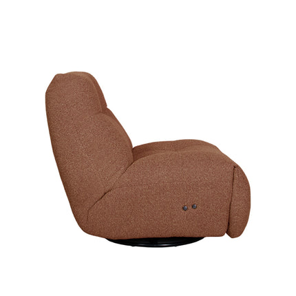 LABEL51 - Elektrische Fauteuil Relax and Recharge 90x110x95 cm - Coral Royal Boucle | Zwart Metaal