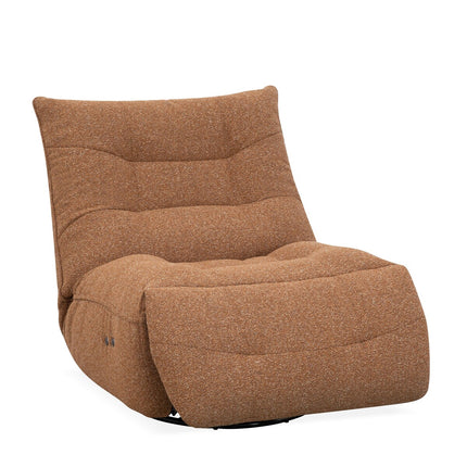 LABEL51 - Elektrische Fauteuil Relax and Recharge 90x110x95 cm - Coral Royal Boucle | Zwart Metaal