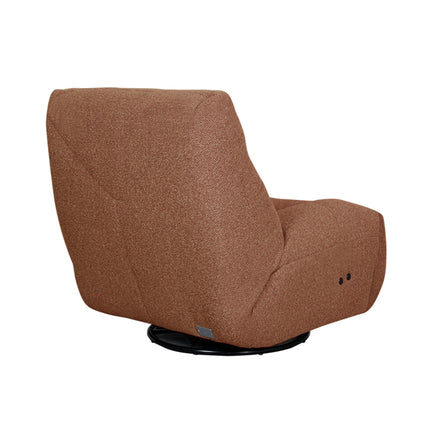 LABEL51 - Elektrische Fauteuil Relax and Recharge 90x110x95 cm - Coral Royal Boucle | Zwart Metaal