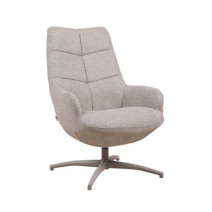LABEL51 - Draaifauteuil Winston 73x82x106 cm - Taupe Canyon | Taupe Metaal