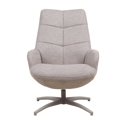 LABEL51 - Draaifauteuil Winston 73x82x106 cm - Taupe Canyon | Taupe Metaal