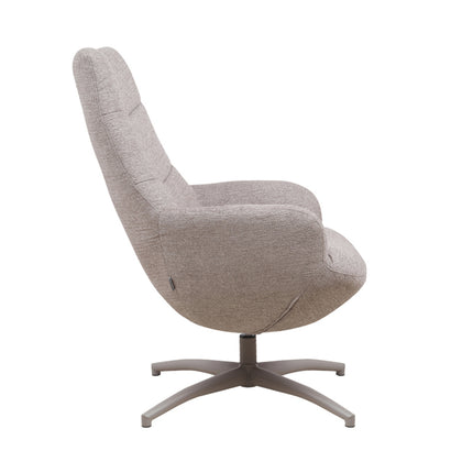LABEL51 - Draaifauteuil Winston 73x82x106 cm - Taupe Canyon | Taupe Metaal