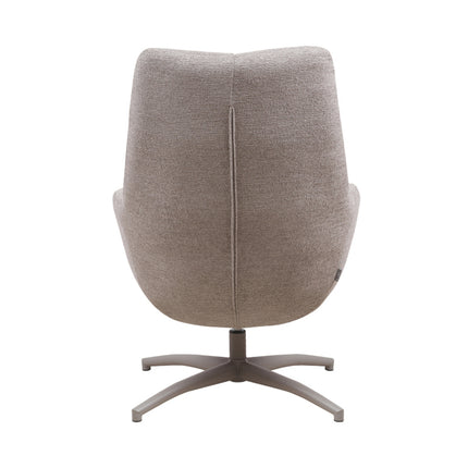 LABEL51 - Draaifauteuil Winston 73x82x106 cm - Taupe Canyon | Taupe Metaal