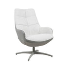 LABEL51 - Draaifauteuil Winston 73x82x106 cm - Forest Microvezel | Naturel Canyon | Taupe Metaal
