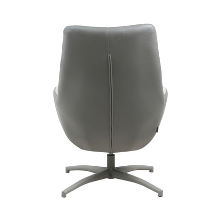 LABEL51 - Draaifauteuil Winston 73x82x106 cm - Forest Microvezel | Naturel Canyon | Taupe Metaal
