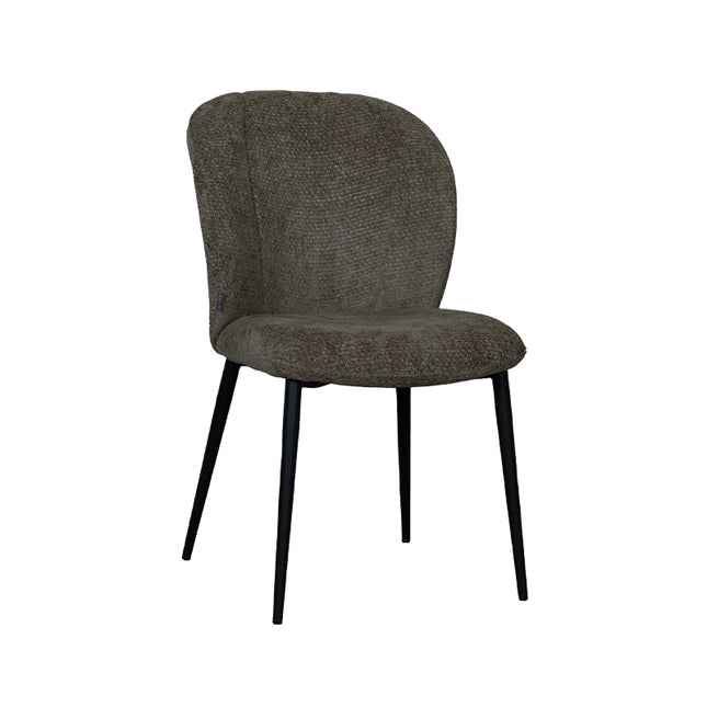 LABEL51 - Eetkamerstoel Vino 49x62x85 cm - Hunter Elite | Zwart Metaal