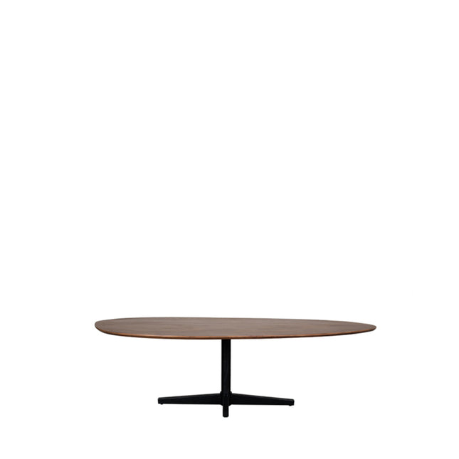 LABEL51 - Eettafel Rosie 220x110x76 cm - Nature Smooth Mangohout | Zwart Metaal