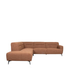LABEL51 - Hoekbank Bolzano Links 270x227x80 cm - Coral Royal Boucle | Zwart Metaal