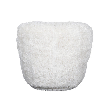LABEL51 - Draaifauteuil Doodle 90x87x73 cm - Creme Fluffy