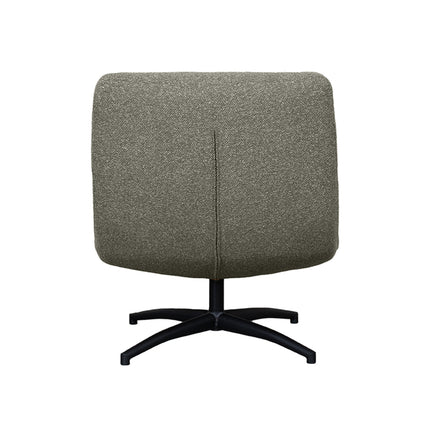 LABEL51 - Draaifauteuil Calix 77x93x88 cm - Mushroom Royal Boucle | Zwart Metaal